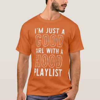 Camiseta Apenas uma com uma citação de playlist Hood Presen