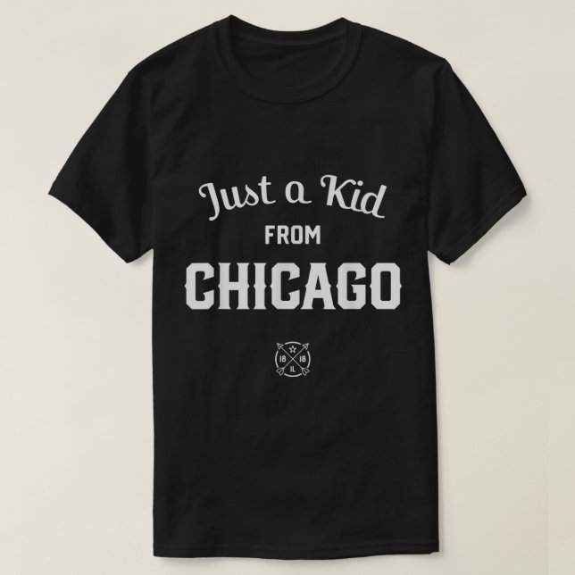 Camiseta Apenas uma Criança de CHICAGO, Illinois IL (Frente do Design)