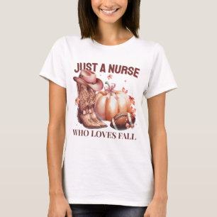Camiseta Apenas uma enfermeira que ama a coquete ocidental