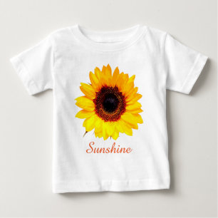 Camiseta Apenas uma Flor de Girassol + seu texto & ideias