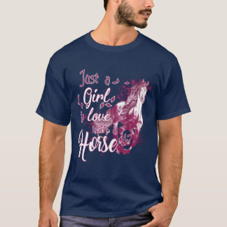 Camiseta Apenas uma garota apaixonada por uma safra de cava