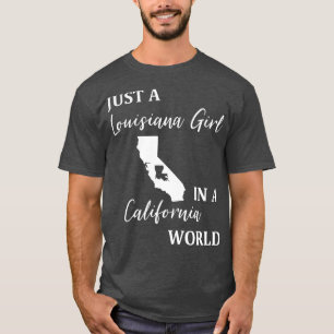 Camiseta Apenas uma garota da Louisiana morando no mundo da