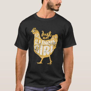 Camiseta Apenas uma garota de Illinois Fazendinha de frango