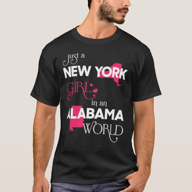 Camiseta Apenas uma garota de Nova York em um mundo do Alab (Frente)