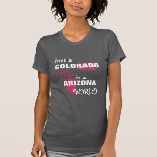 Camiseta Apenas uma Garota do Colorado em Mundo de Arizonas