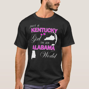 Camiseta Apenas uma garota do Kentucky em um mundo do Alaba