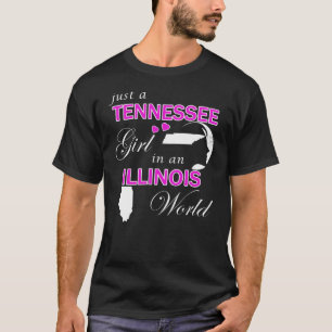 Camiseta Apenas uma garota do Tennessee em um mundo de Illi