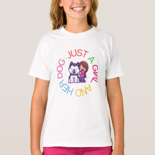 Camiseta Apenas Uma Garota E Seu Cachorro