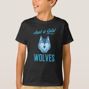 Camiseta Apenas uma garota lobo selvagem