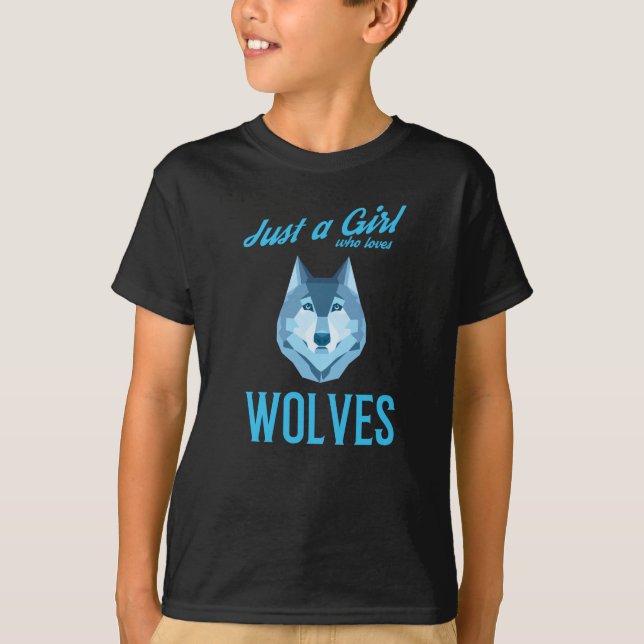 Camiseta Apenas uma garota lobo selvagem (Frente)