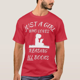Camiseta apenas uma garota que adora ler livros proibidos l