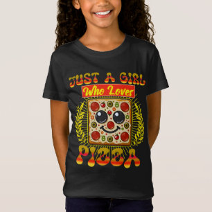 Camiseta apenas uma garota que adora pizza