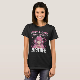Camiseta Apenas uma garota que ama animação