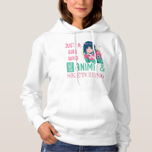 Camiseta Apenas uma garota que ama animação e esboço