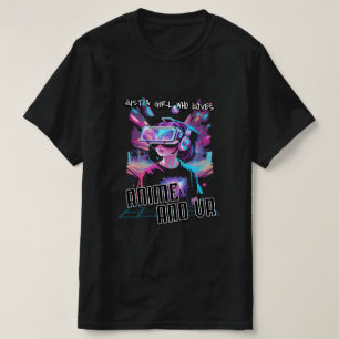 CAMISETA APENAS UMA GAROTA QUE AMA ANIME E VR