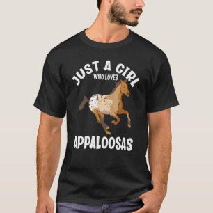 Camiseta Apenas Uma Garota Que Ama Appaloosas Appaloosa Eng