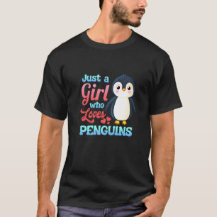 Camiseta Apenas Uma Garota Que Ama As Nadadeiras De Pinguin