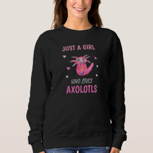 Camiseta Apenas Uma Garota Que Ama Axolotls Linda Salamandr