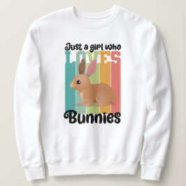 Camiseta Apenas uma garota que ama Bunnies Páscoa Coelhinha