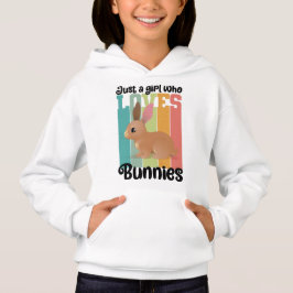 Camiseta Apenas uma garota que ama Bunnies Páscoa Coelhinha