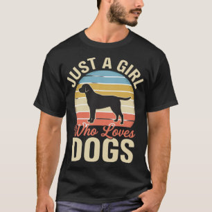 Camiseta Apenas uma Garota que Ama Cachorros Amante de Cach