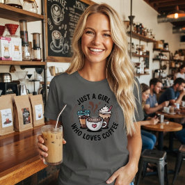 Camiseta Apenas uma garota que ama café