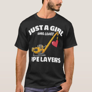 Camiseta Apenas Uma Garota Que Ama Camadas de Tubo Amante d