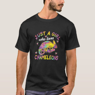 Camiseta Apenas Uma Garota Que Ama Camaleões