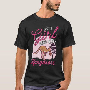 Camiseta Apenas uma garota que ama cangurus Austrália Cangu