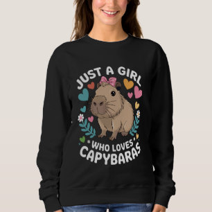 Camiseta Apenas Uma Garota Que Ama Capivaras Amante De Anim