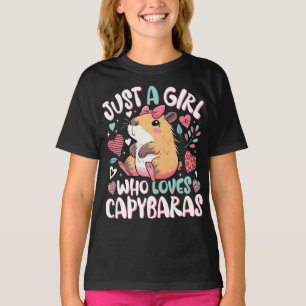 Camiseta Apenas uma garota que ama Capybaras
