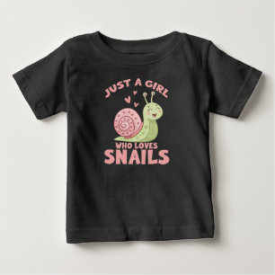 Camiseta Apenas uma Garota que Ama Caracóis