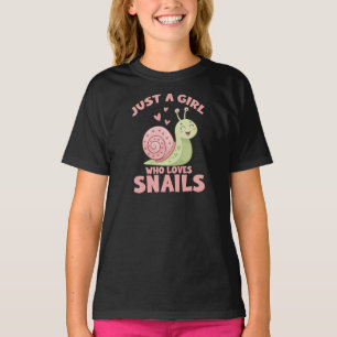 Camiseta Apenas uma Garota que Ama Caracóis