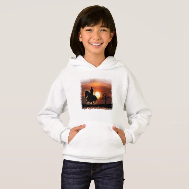 Camiseta apenas uma garota que ama cavalos (Frente Completa)
