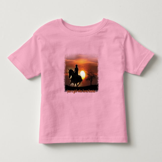 Camiseta apenas uma garota que ama cavalos (Frente)
