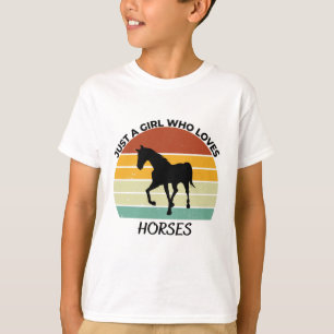 Camiseta Apenas uma garota que ama cavalos