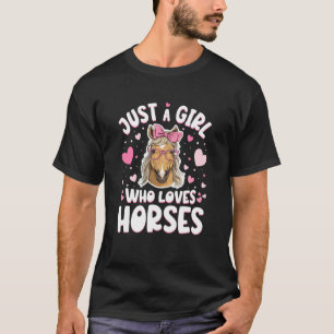 Camiseta Apenas uma Garota que Ama Cavalos, Amante de Caval