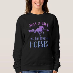 Camiseta Apenas uma garota que ama cavalos Equestres andand