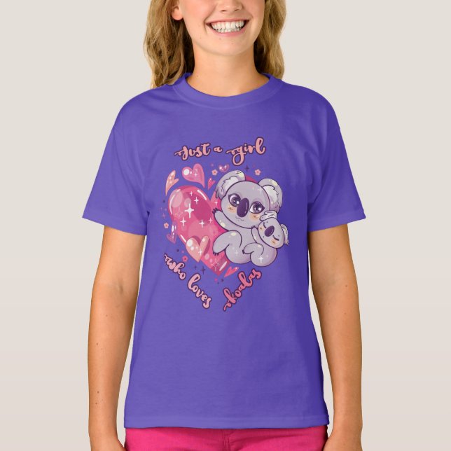 Camiseta Apenas Uma Garota Que Ama Coalas (Frente)