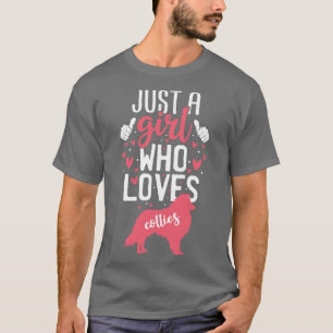 Camiseta Apenas uma garota que ama Collies