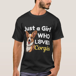 Camiseta Apenas uma Garota que Ama Corgis