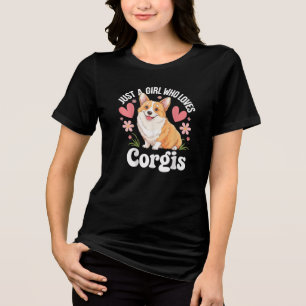 Camiseta Apenas uma garota que ama Corgis