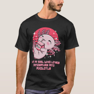 Camiseta Apenas uma garota que ama dinossauros e animais Ax