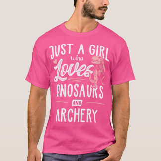 Camiseta Apenas Uma Garota Que Ama Dinossauros E Arquearia