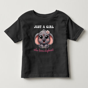 Camiseta Apenas Uma Garota Que Ama Elefante Elefante Fofo