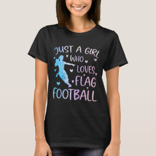 Camiseta Apenas Uma Garota Que Ama Futebol Americano Divert