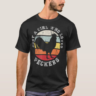 Camiseta Apenas uma garota que ama Galinha Peckers (2)