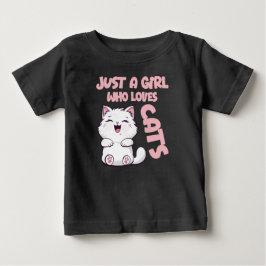 Camiseta Apenas Uma Garota Que Ama Gatos 