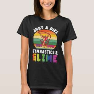 Camiseta Apenas Uma Garota Que Ama Ginástica E Ginásio De S