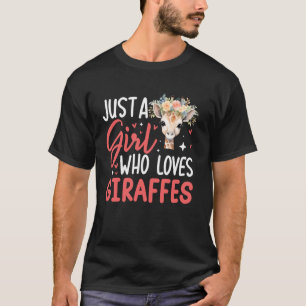 Camiseta Apenas uma garota que ama girafas